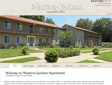 Tablet Screenshot of montereygardensapartment.com